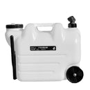 Wheeled 28L Portable Water Tank with Tap for Camping