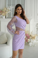  Short dress model 197237 Bicotone 