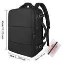 Black Cabin Laptop Backpack Travel Work  Commute Ready