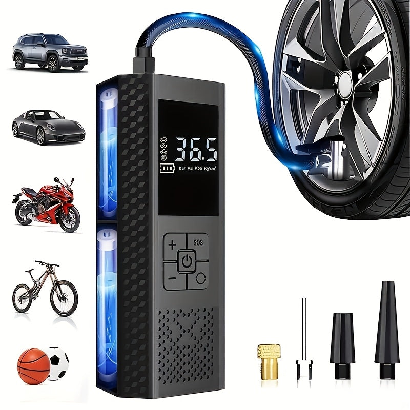 Smart 150PSI Cordless Tire Inflator 3X Faster LED Light