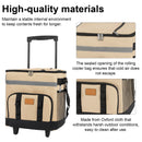Large Rolling Cooler Leakproof Insulated Wheels Collapsible